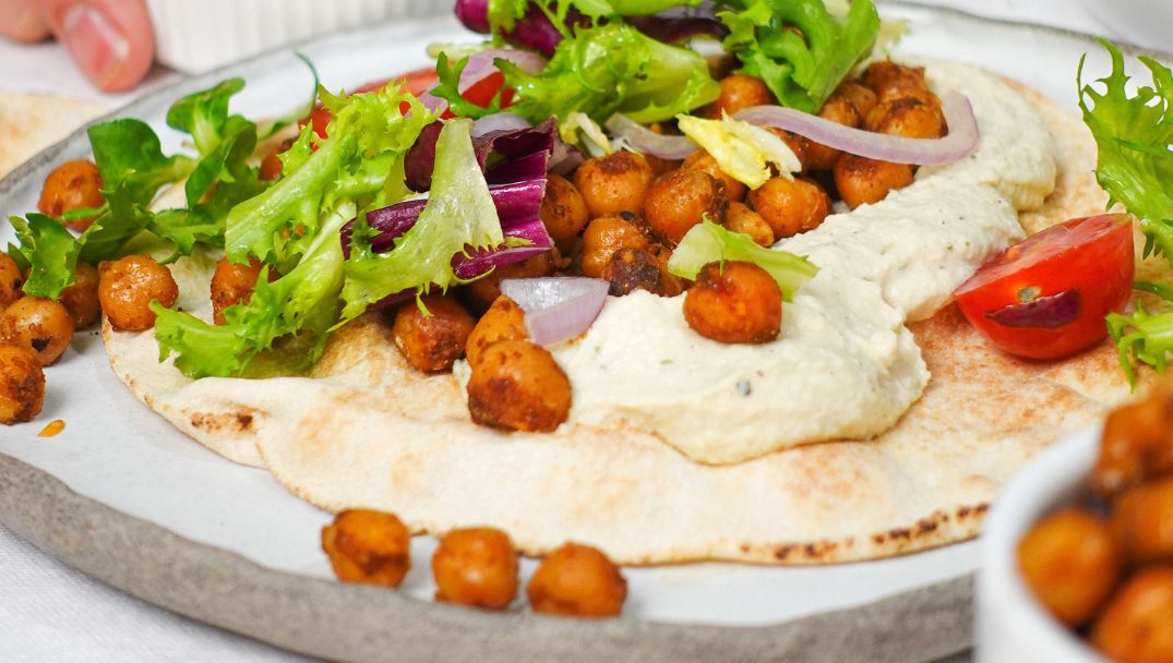 Συνταγή για Πίτα με πικάντικα ρεβίθια από τον beets me