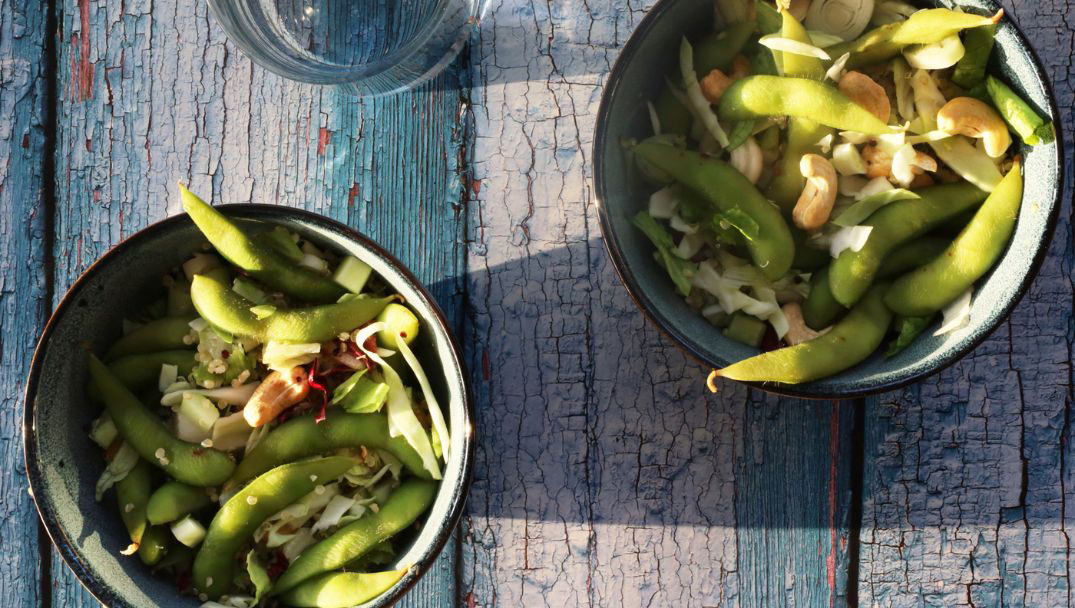 Υλικά για Σαλάτα με edamame και Κινόα