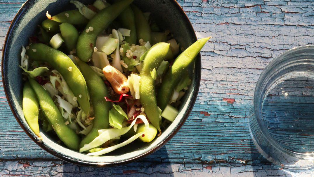 Πιάτο Σαλάτας με edamame και Κινόα