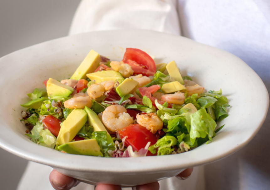 Πανδαισία με γαρίδες και μάνγκο