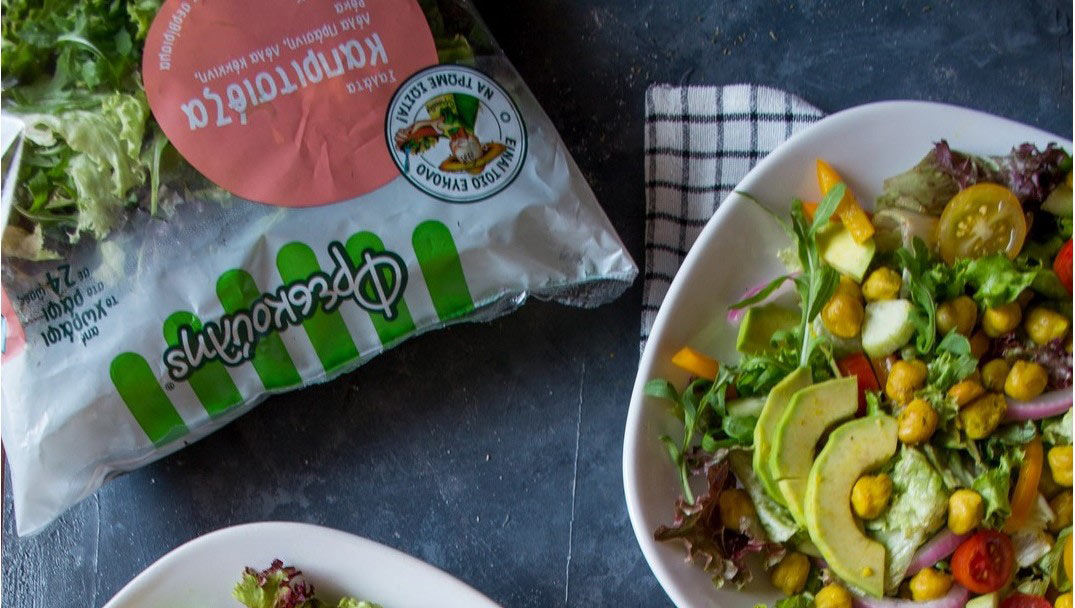 Ρεβύθια ψητά με σαλάτα από την Healthytasteland