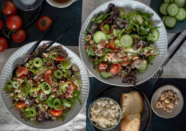 Σαλάτα με πλιγούρι & ντρέσινγκ μπέικον από the cook in you