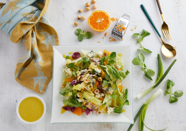Πράσινη σαλάτα με μανταρίνι από τον Αλέξανδρο Παπανδρέου