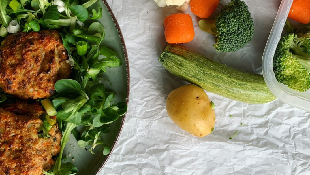 Υλικά για την Vegan συνταγή Μπιφτέκια λαχανικών