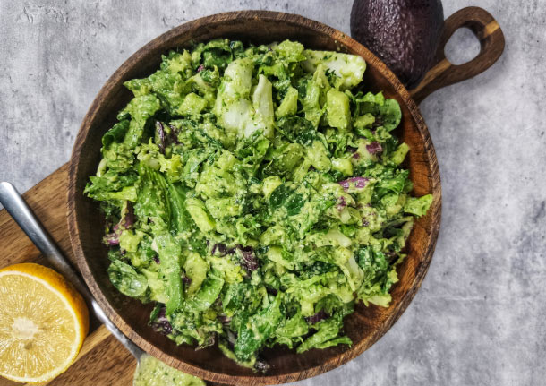 Green Goddess Σαλάτα με Πανδαισία Φρεσκούλης από την Emily Vagia