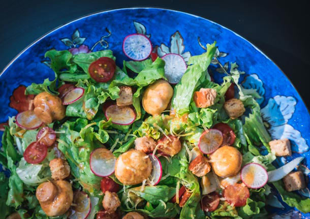 Σαλάτα με μανιτάρια