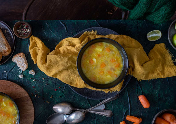 Χορτόσουπα με ξινόχοντρο