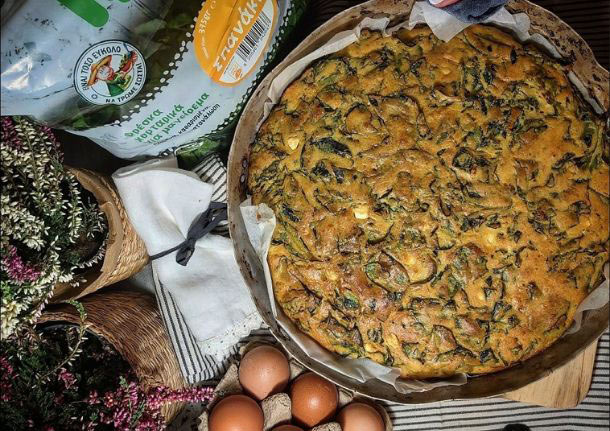 Μπομπότα με σπανάκι