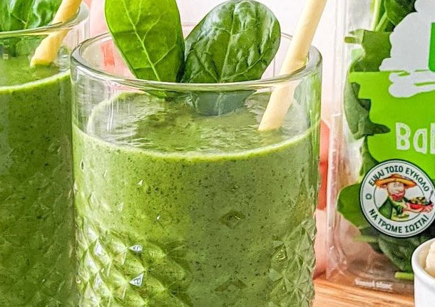 Smoothie σπανάκι – μπανάνα από την Whereismyavocado