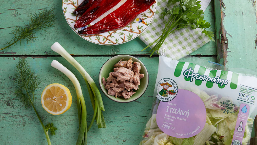 Τονοσαλάτα με πιπεριές Φλωρίνης από την Ελένη Ψυχούλη