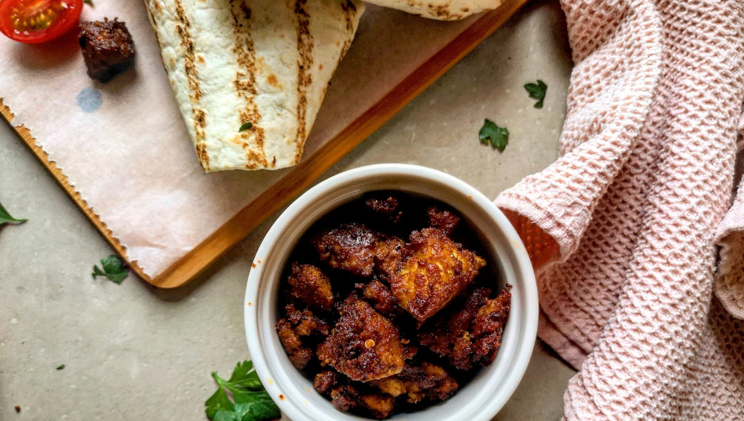 νηστίσιμη συνταγή του Beets me για τορτίγιες με tofu