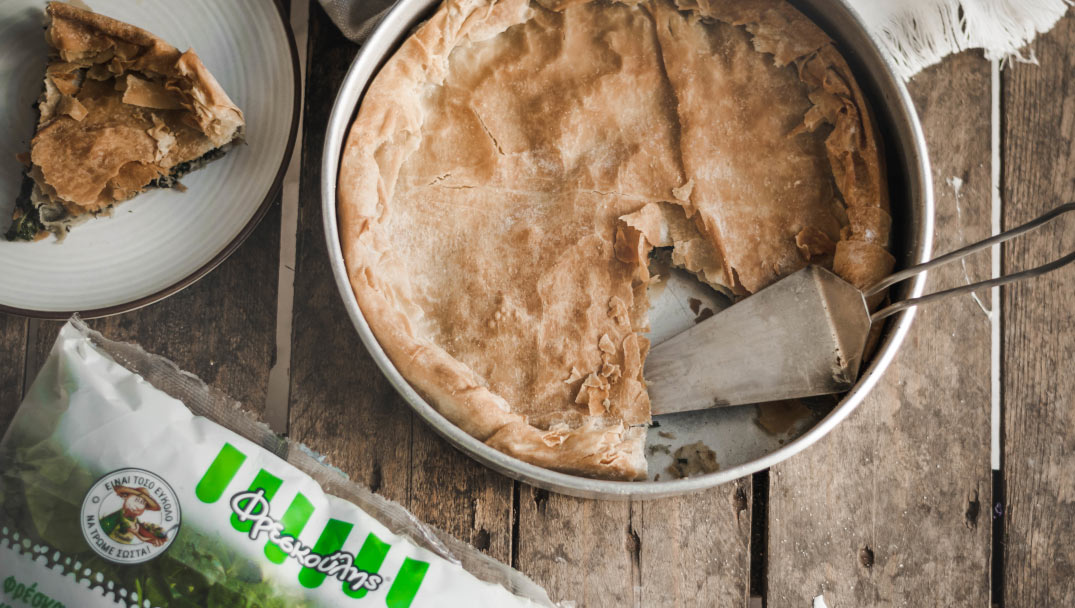 Χορτόπιτα σε 10' από την Αγγελική Τσουκαλά