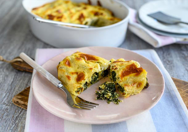 Κανελόνια με σπανάκι και μπεσαμέλ