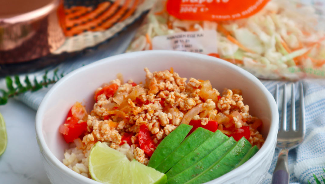 Υγιεινή συνταγή για Μεξικάνικο ρύζι με Λάχανο-Καρότο Φρεσκούλης