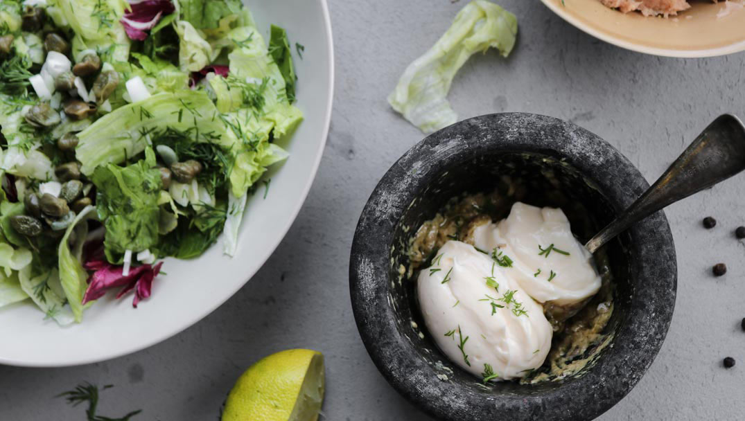 Υλικά για την συνταγή Τονοσαλάτα με αυγό και μαγιονέζα