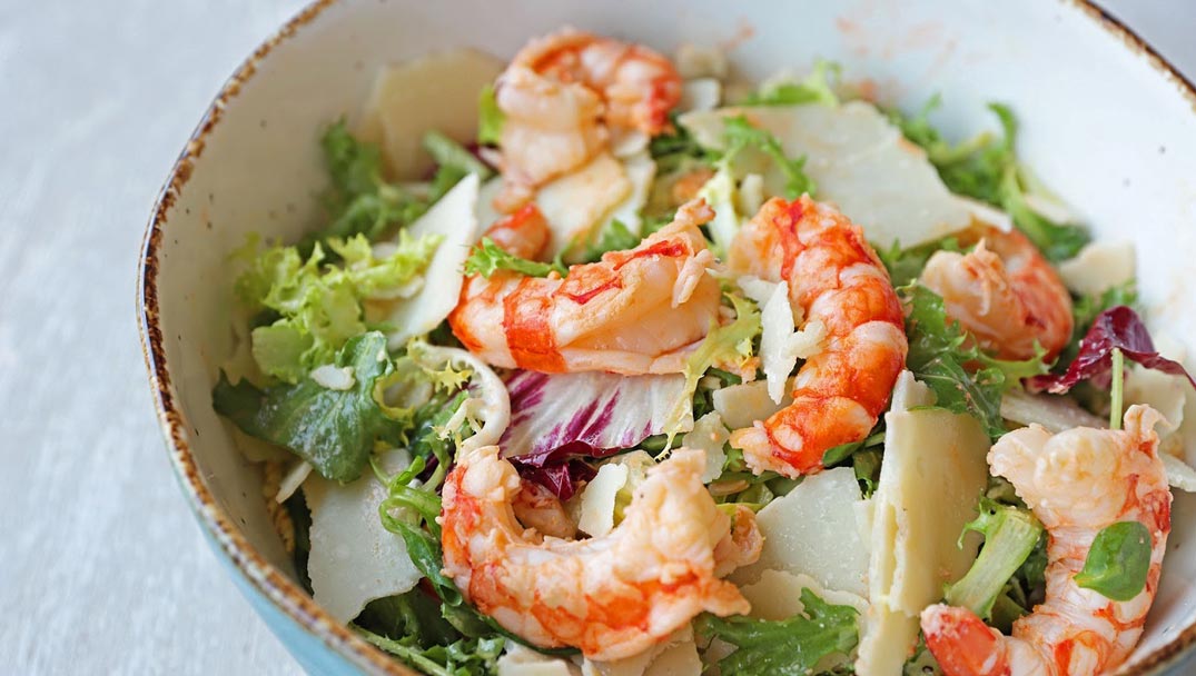 Caesar Salad με Γαρίδες
